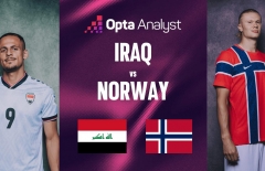 Siêu máy chỉ thẳng kết quả trận Iraq vs Na Uy: Quá chênh lệch