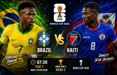 Đội hình mạnh nhất Brazil vs Haiti: Vinicius lĩnh xướng hàng công, Neymar báo tin buồn