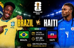 Xem trực tiếp Brazil vs Haiti - World Cup 2026 ở đâu?