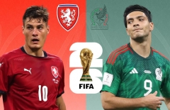 Trực tiếp CH Séc vs Mexico, 8h00 hôm nay 25/6