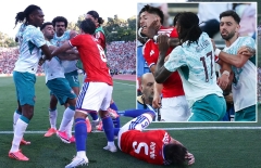 Đàn em Ronaldo tát cầu thủ Chile, sắp nhận án phạt nặng tại World Cup