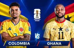 VTVgo VTV3 trực tiếp Colombia vs Ghana hôm nay 8h00 ngày 4/7