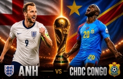 Dự đoán bàn thắng, góc & thẻ phạt Anh vs Congo - World Cup 2026