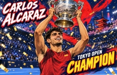 Vượt khó thành công, Carlos Alcaraz bảo vệ thành công chức vô địch ATP Japna Open