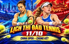 Lịch thi đấu tennis hôm nay 11/10: Chung kết WTA Bắc Kinh, vòng 3 ATP Thượng Hải
