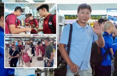 U23 Việt Nam lên đường về nước, gây sốt ở sân bay Indonesia