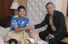 Trung vệ Hiểu Minh nhận sự quan tâm đặc biệt từ VFF