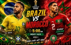 Đội hình mạnh nhất Brazil vs Morocco: Neymar đá ở vị trí nào?