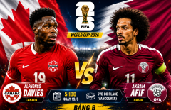 Đội hình mạnh nhất Canada vs Qatar: Jonathan David đối đầu Akram Afif