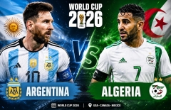 Trực tiếp bóng đá Argentina vs Algeria, 8h00 hôm nay 17/6