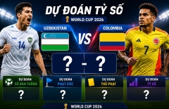 Dự đoán tỷ số Uzbekistan vs Colombia: Bất ngờ quá lớn