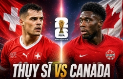 Trực tiếp bóng đá Thụy Sĩ vs Canada, 2h00 hôm nay 25/6