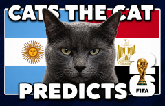 Mèo tiên tri dự đoán Argentina vs Ai Cập: Ai dám nghĩ khác!