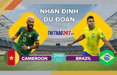 Dự đoán tỉ số kết quả Brazil vs Cameroon, 02h00 hôm nay 03/12