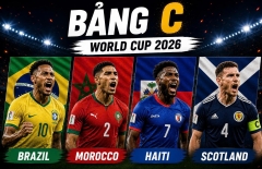 Tổng hợp kịch bản bảng C World Cup 2026: Brazil sáng cửa nhất bảng