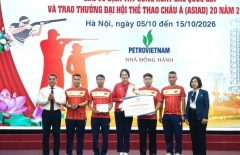 Bắn súng Việt Nam nhận thưởng sau ASIAD 2026