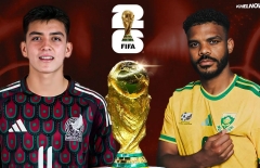 Dự đoán tỉ số Mexico vs Nam Phi: Ưu thế lên tiếng