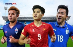 Đình Bắc sánh vai cùng Theerathon và Chanathip tại AFF Cup