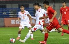U16 Việt Nam thua cả 3 trận giải quốc tế ở Trung Quốc với 2 bàn thắng