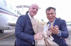 Chủ tịch FIFA đến SVĐ nơi ĐT Việt Nam đá trận cuối FIFA ASEAN Cup