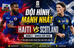 Đội hình mạnh nhất Haiti vs Scotland: Đại diện Caribe thách thức bản lĩnh châu Âu