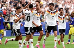 Cầu thủ Đức và Curacao cùng cầu nguyện sau trận đấu tại World Cup 2026