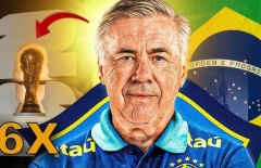 Carlo Ancelotti chốt 'nửa già' đội hình tuyển Brazil dự World Cup