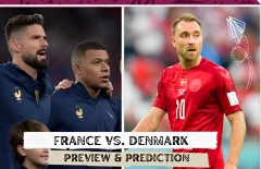 Siêu máy tính dự đoán kết quả Pháp vs Đan Mạch: Tỷ lệ khó đoán