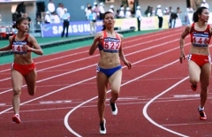 Vũ Thị Hương thất bại ở nội dung 200 m