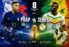 Trực tiếp Pháp vs Senegal, 02h00 hôm nay 17/06