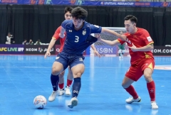 Futsal Việt Nam thất bại đáng tiếc trước Thái Lan ở giải châu Á