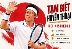 Kei Nishikori chính thức giải nghệ trên sân nhà, khép lại chương huy hoàng của biểu tượng tennis châu Á