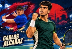 Alcaraz thoát hiểm nghẹt thở, hẹn đấu “cao thủ trái một tay” ở tứ kết Japan Open