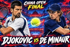 Link xem trực tiếp Novak Djokovic vs Alex De Minaur, chung kết ATP China Open 2026