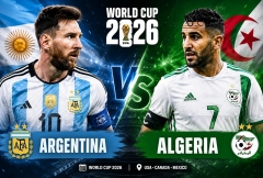 Trực tiếp bóng đá Argentina vs Algeria, 8h00 hôm nay 17/6