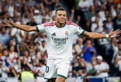 Mbappe cán mốc 14 cú đúp, Real Madrid thắng hủy diệt tại Bernabeu