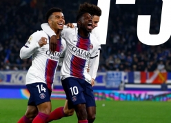 Dembele chuộc lỗi, PSG ngược dòng kịch tính trên sân Strasbourg