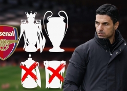 Arsenal nhận đòn giáng cực nặng sau khi bị loại ở tứ kết