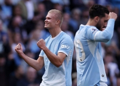 Haaland tỏa sáng, Man City giữ chắc ngôi đầu Ngoại hạng Anh