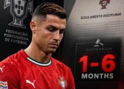 NÓNG: LĐBĐ Bồ Đào Nha gây bất ngờ về án kỷ luật cho Ronaldo