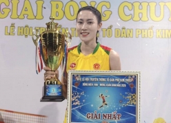 Hoa khôi bóng chuyền Kiều Trinh chấn thương, bỏ lỡ hai giải quan trọng