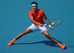 Đương kim vô địch Miami Open 'ngã ngựa' sau gần 3 tiếng quần thảo