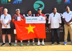 Sao trẻ tỏa sáng, quần vợt Việt Nam tiến sát Vòng chung kết Davis Cup