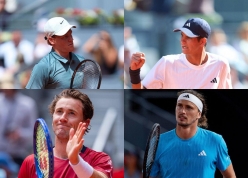 Xác định các tay vợt lọt tứ kết Madrid Open 2026