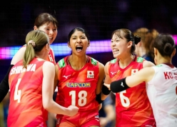 Hạ Thái Lan, bóng chuyền nữ Nhật Bản thắng trận đầu tiên ở tuần 3 VNL 2026