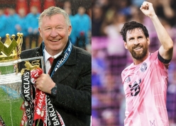 Messi đứng ngang Sir Alex Ferguson ở cột gây sốt