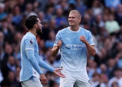 Haaland tỏa sáng, Man City xây chắc ngôi đầu Ngoại hạng Anh