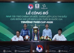 Tập đoàn Trường Tươi là nhà tài trợ chính Giải U16 Quốc gia trong ba năm