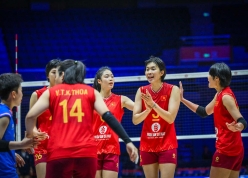 Tuyển bóng chuyền nữ Việt Nam không thể tạo nên bất ngờ trước Hàn Quốc