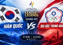LMHT Hàn Quốc thắng đậm Đài Bắc Trung Hoa, giành HCV ASIAD